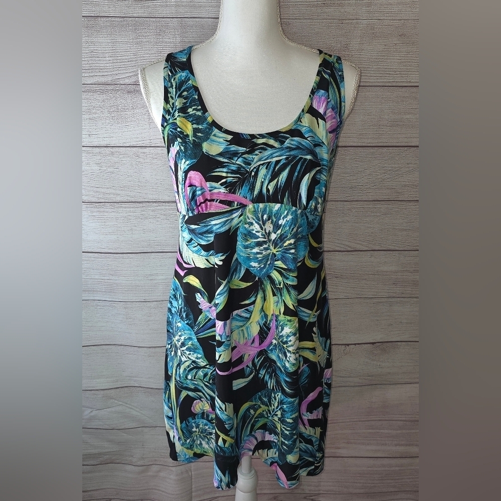 Secret Treasures Sleeveless Scoop Neck Keyhole Back Lounge Dress Size Large